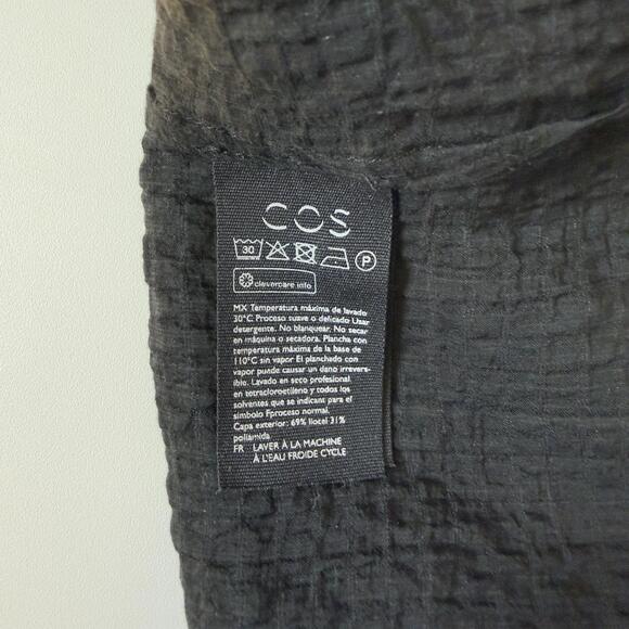 COS Granddad Collar Relaxed Exaggerated Silhouette Oversized M in Black - Picture 9 of 9